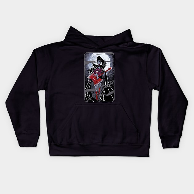 NIGHT OF THE SCREAM QUEEN II Kids Hoodie by Solangescf